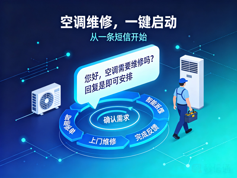 用一条短信，让空调维修服务转起来