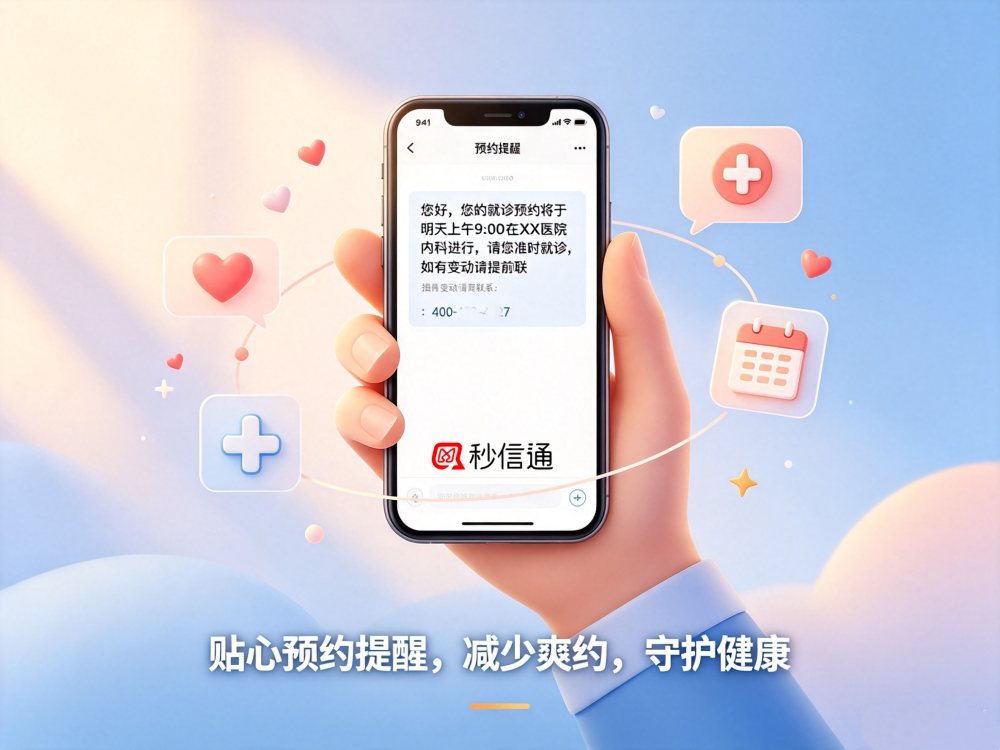 医疗行业：预约提醒短信能否减少患者的爽约率？